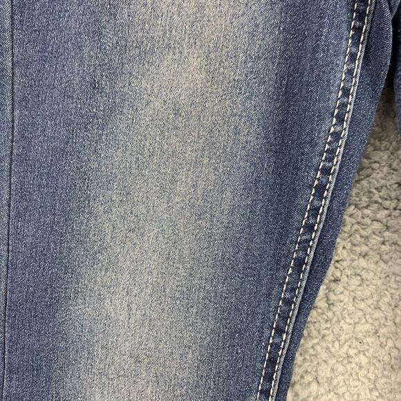 Faded Glory Girls Boot Cut Jeans 12 Stretch Embroidered Pockets Adjustable Waist - Picture 10 of 13